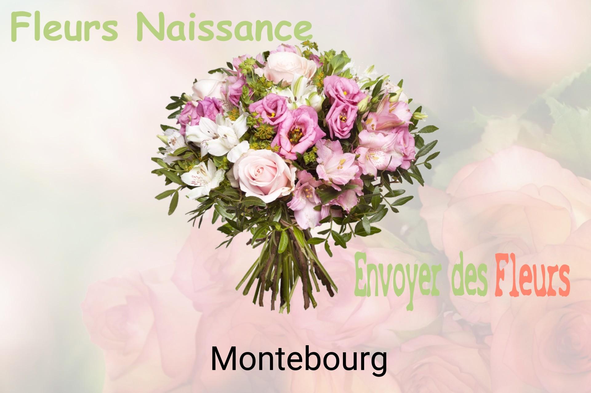 Bouquet de fleurs de naissance livré à Montebourg